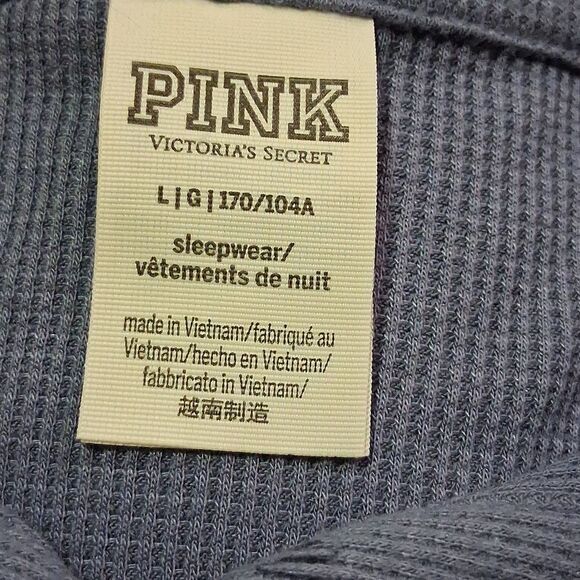 Thermal sleep shirt PINK Victoria's Secret Dusty Iris color size L - Picture 4 of 5